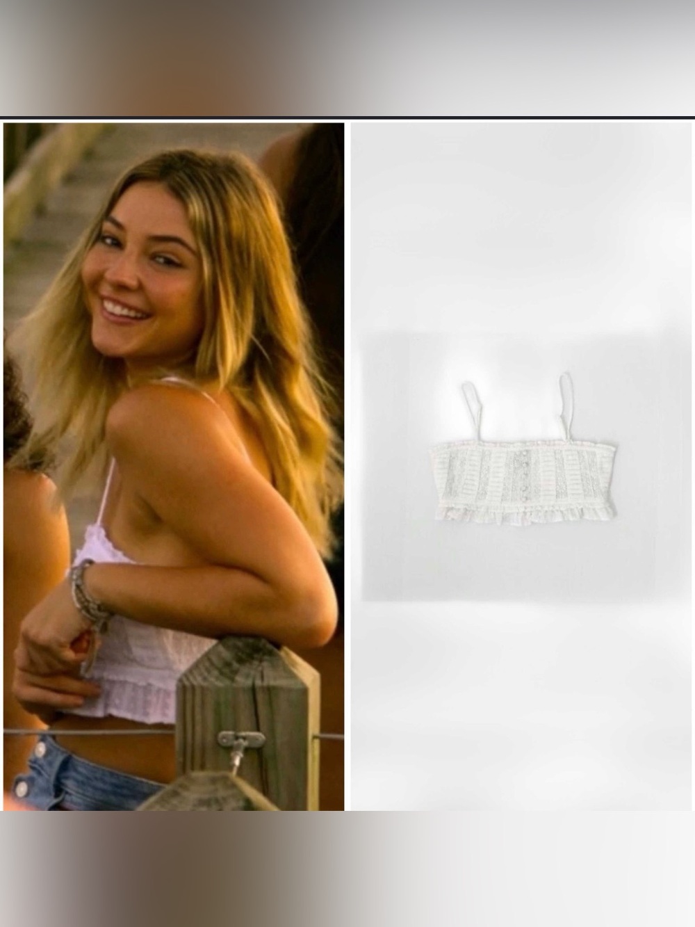 ASO Sarah Cameron Outer Banks White Tank